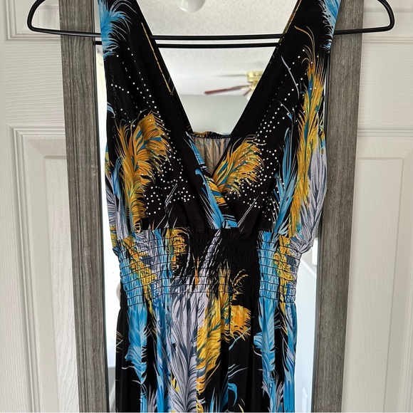 2 for $13 Maxi dress smocked waist medium - Picture 4 of 5